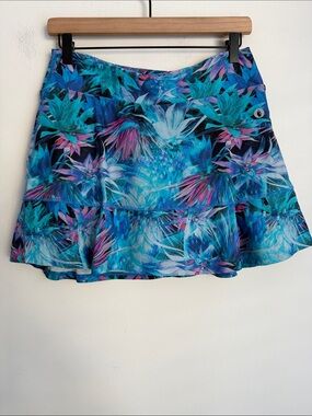 Dona Jo | Geometric Print Athletic Skort
